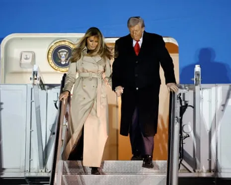 The US President Preparing to Meet Britain's Monarch as Protesters Gather in the UK